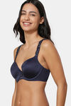 Triumph Padded Wired Full Coverage T-Shirt Bra - Navy Blue — thumbnail 2